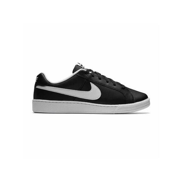 USED Nike Mens Court Royale Black White Leather Trainers 12 US - Picture 1 of 4